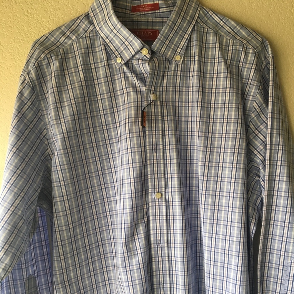 NWT Men’s slim fit shirt by Chaps